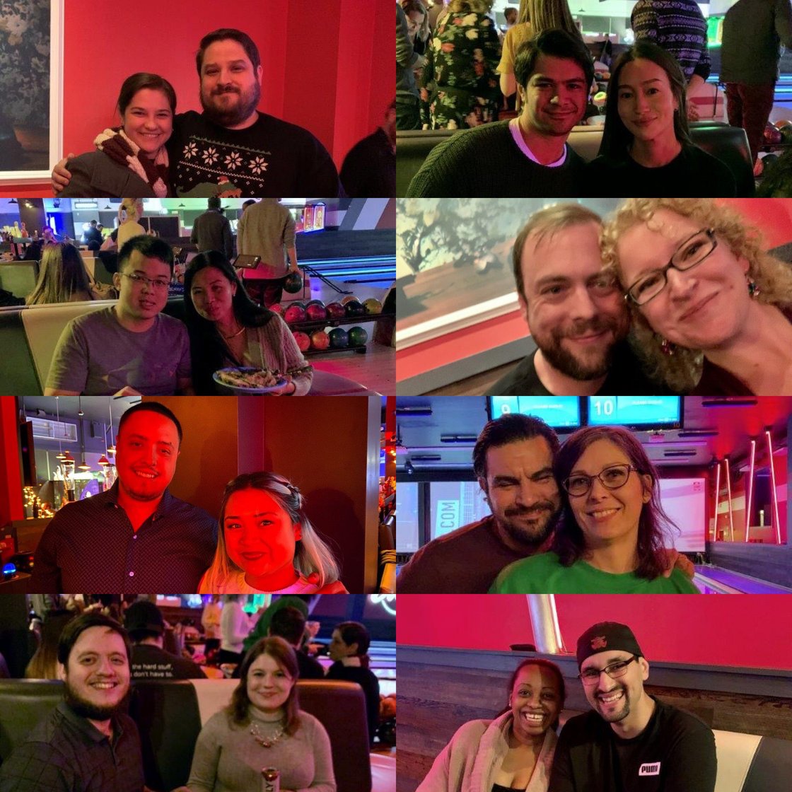 Couples Collage Holiday Party